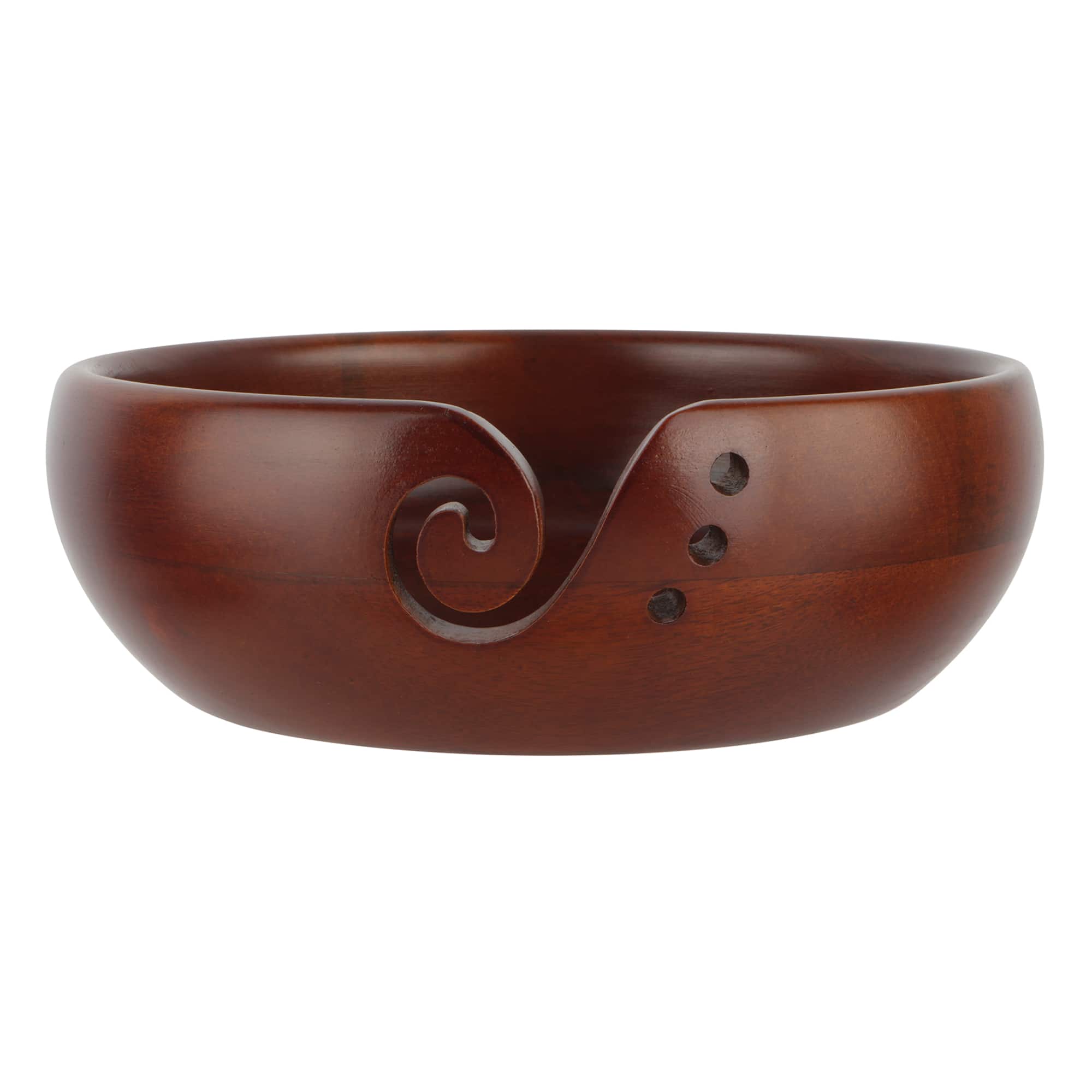 6 Pack: Mango Wood Yarn Bowl by Loops & Threads®